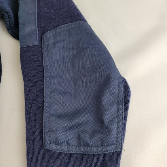 Wool sweater pullover jumper Eppaulets pilot patrol Military Commando Size 16 - Picture 3 of 12